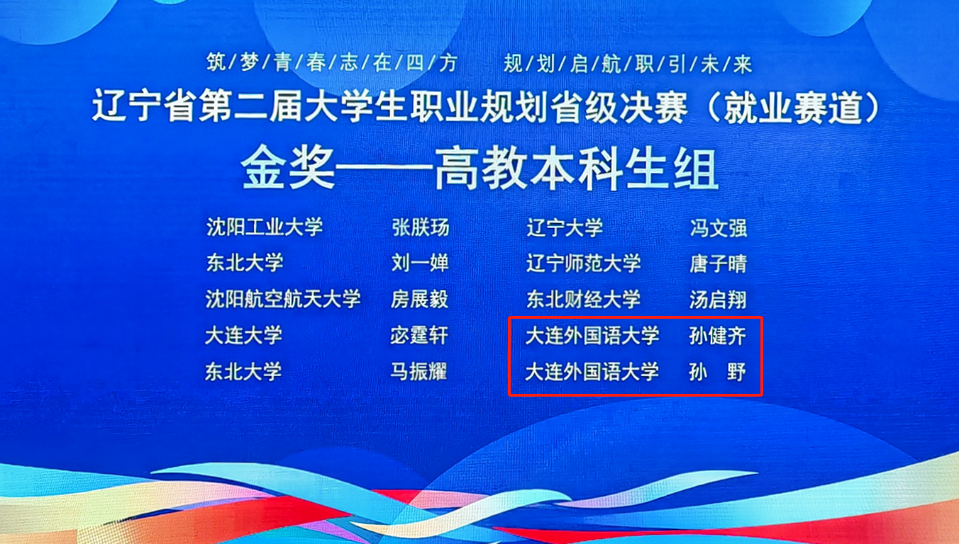 我校学子在辽宁省第二届大学生职业规划大赛决赛中勇夺佳绩